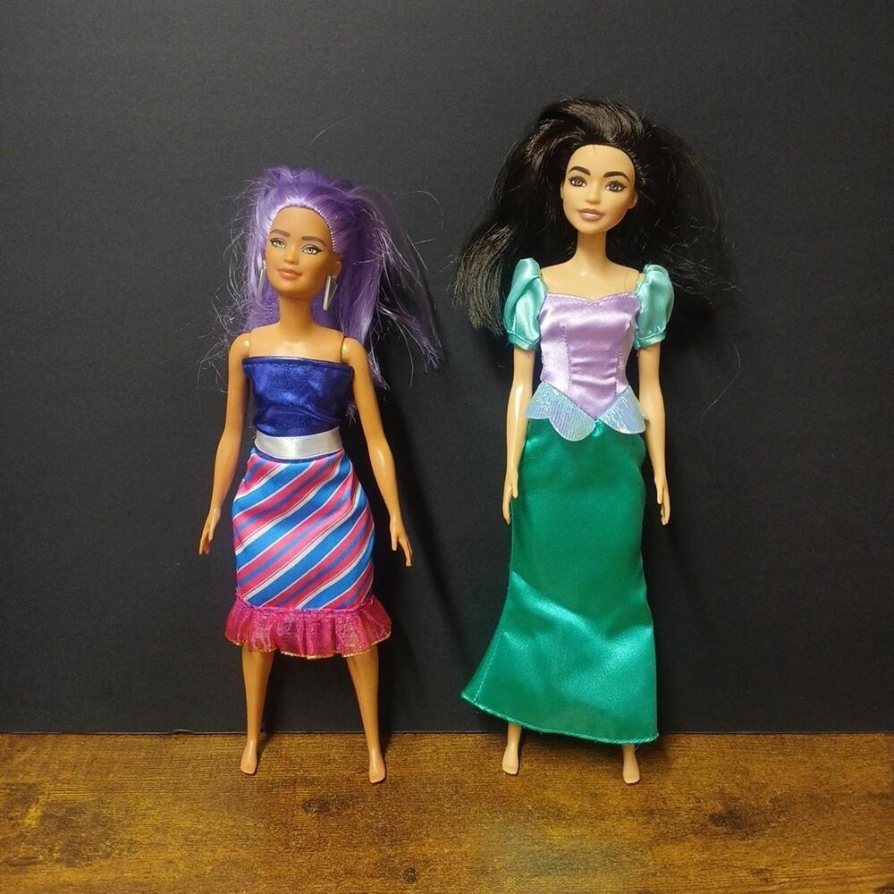 Lot of 2 Barbie Dolls, Asian, Multiracial